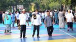 Potret Salat Idul Fitri di Taman Menteng Jakarta