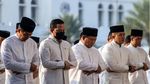 Prabowo Salat Idul Fitri di Masjid Al Azhar Jaksel