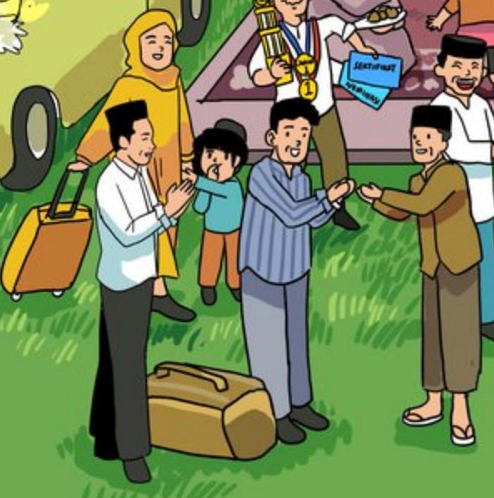 Presiden Jokowi mengunggah poster 'Selamat Hari Raya Idul Fitri'. Ini sejumlah keseruan vibes lebaran di postingan Jokowi. (Instagram @jokowi) Presiden Jokowi mengunggah poster 'Selamat Hari Raya Idul Fitri'. Ini sejumlah keseruan vibes lebaran di postingan Jokowi. (Instagram @jokowi)