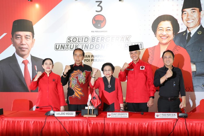 Puan, Jokowi, Megawati, Ganjar, & Prananda