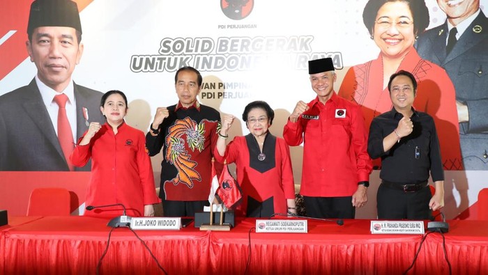 Puan, Jokowi, Megawati, Ganjar, & Prananda