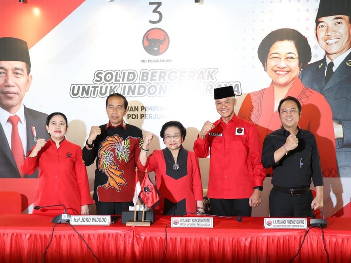 Puan, Jokowi, Megawati, Ganjar, & Prananda