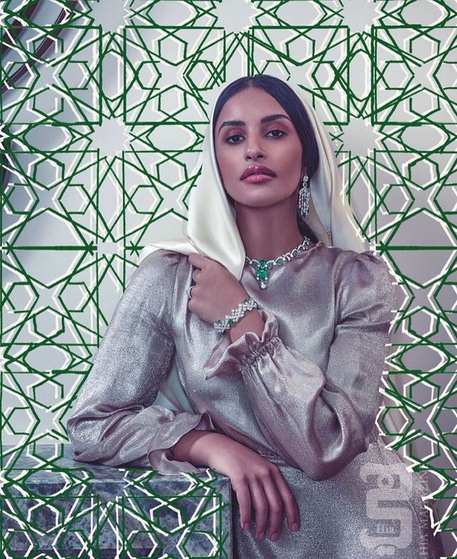 Putri Loulwa juga kerap muncul dalam majalah fashion, yang terbaru Hia.Foto: Instagram