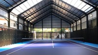 Lapangan ini dibangun di samping rumahnya. Foto: instagram