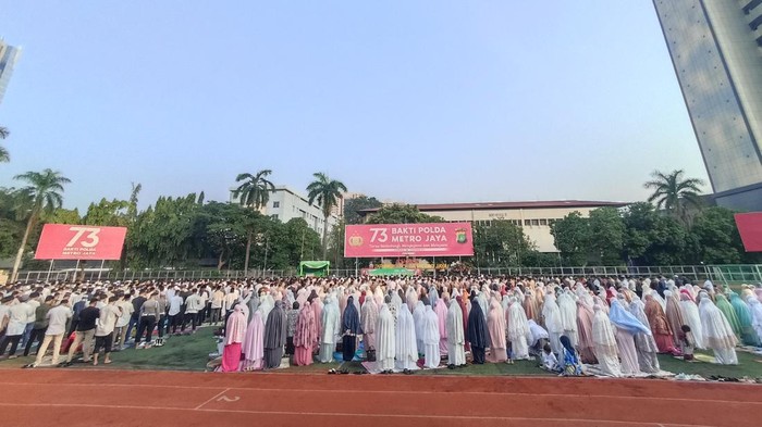 Salat Id di Polda Metro Jaya