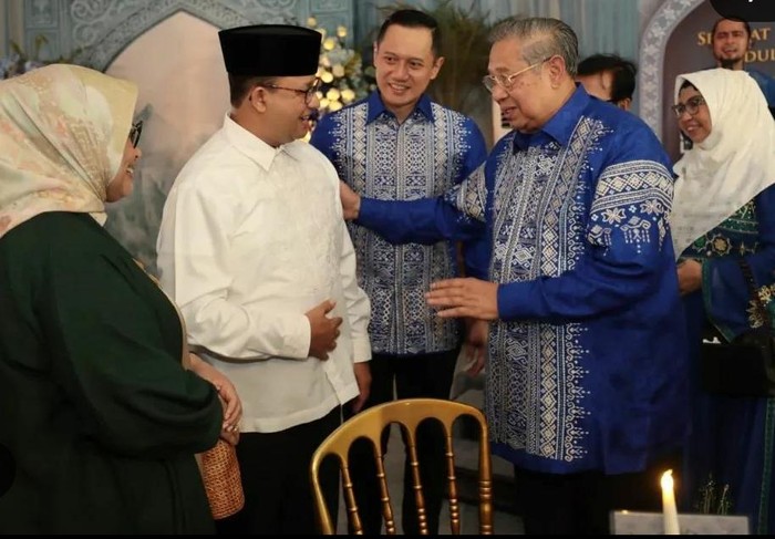 Anies Baswedan lebaran di kediaman SBY dan AHY