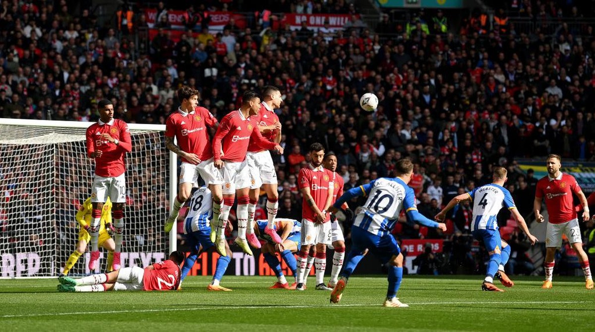Babak I Brighton vs MU masih 0-0 (The FA via Getty Images/Michael Regan - The FA)