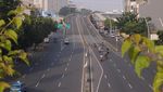 Ditinggal Mudik, Jalan Protokol Jakarta Sepi