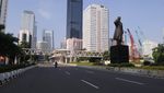 Ditinggal Mudik, Jalan Protokol Jakarta Sepi