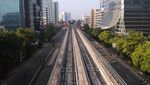 Ditinggal Mudik, Jalan Protokol Jakarta Sepi