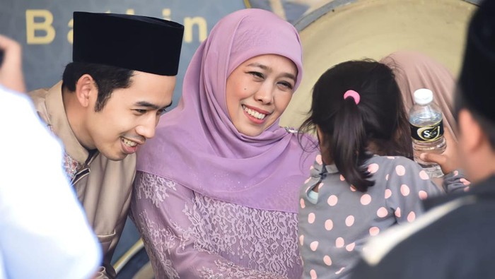 gubernur khofifah open house dihari kedua lebaran