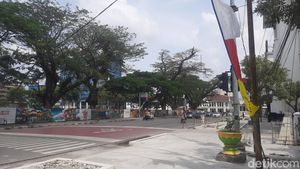 Potret Lengang Titik Nol Kota Medan di H+1 Idul Fitri
