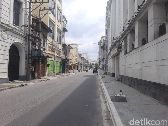 Suasana Kota Tua Medan yang sepi bak kuburan (Raja Malo Sinaga/detikSumut) Suasana Kota Tua Medan yang sepi bak kuburan (Raja Malo Sinaga/detikSumut)