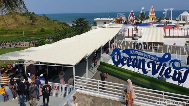 Wisata Karangpotong Ocean View dipadati wisatawan