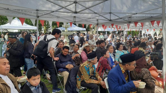 WNI yang berada di Jerman berkumpul merayakan Lebaran, Sabtu (22/4/2023) waktu setempat.