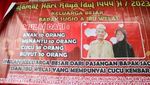 Momen Kakek-Nenek Diarak Seratusan Keluarga Keliling Kampung saat Lebaran