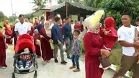 Arak-arakan keluarga saat momen Idul Fitri 2023. (Foto: Istimewa)