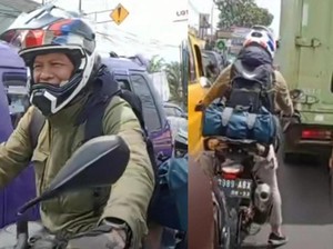 Cerita Warga Ketemu Ariel Noah Mudik Naik Motor: Ramah Meski Macet-macetan