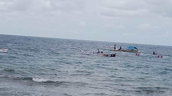 Balapan perahu di Bone Bolango, Gorontalo.