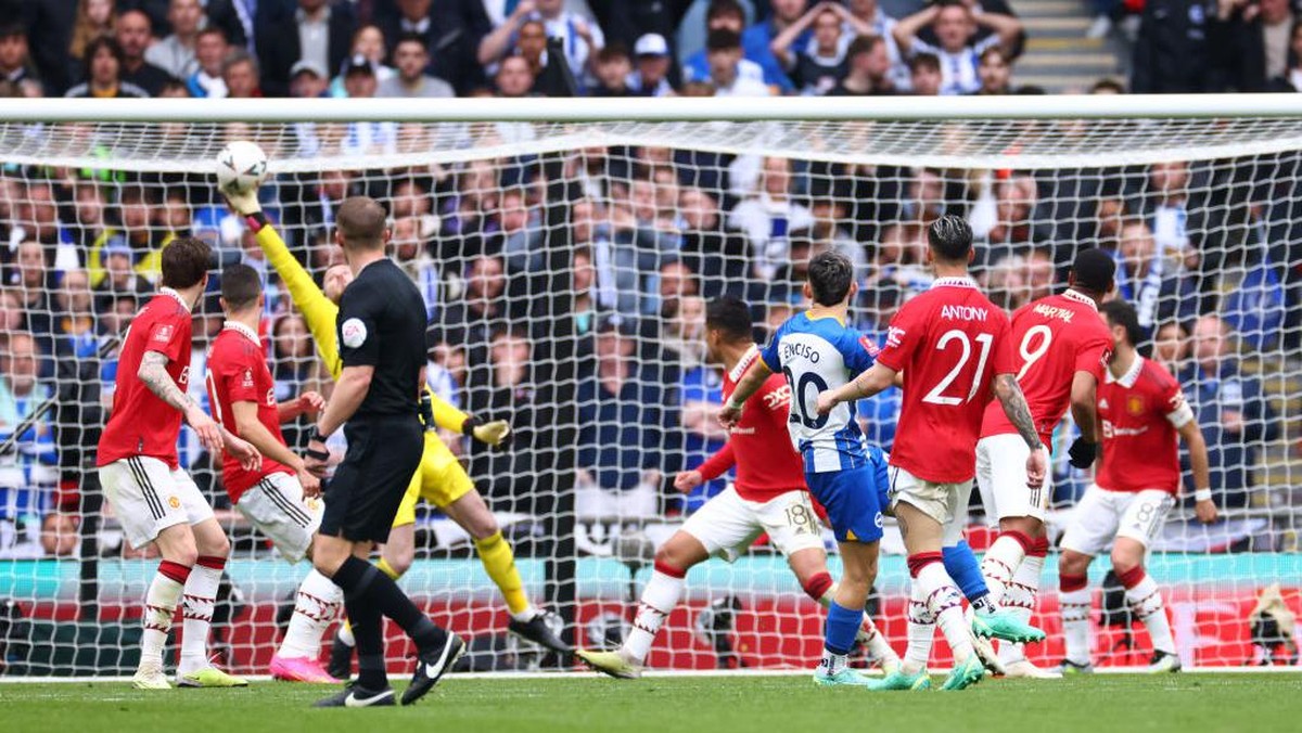 Brighton vs MU lanjut ke Extra Time (Getty Images/Marc Atkins)