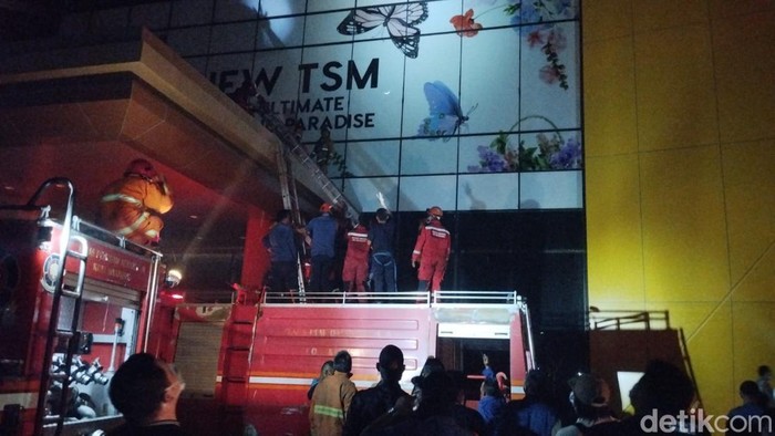 Kebakaran di TSM Makassar sudah padam. Ihksan Bayu Aji Saputra/detikSulsel