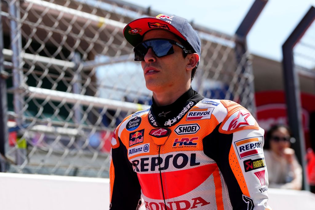 Marc Marquez (93) of Spain and Repsol Honda Team Honda during the race of the Grande Premio TISSOT de Portugal at Autodromo do Algarve on March 26, 2023 in Lagoa, Algarve, Portugal. (Photo by Jose Breton/Pics Action/NurPhoto via Getty Images)
