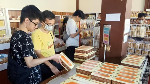 Suasana di Pie Susu Asli Enaaak, Jalan Nangka Selatan No.163 Denpasar, Bali pada Senin (24/4/2023).