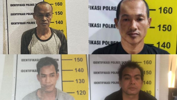 Enam tahanan kasus narkoba Polres Tapin, Kalimantan Selatan (Kalsel) kabur usai menjebol plafon gudang logistik.