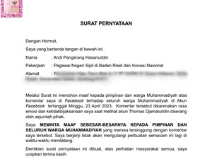 Awal Mula Peneliti BRIN Ancam Warga Muhammadiyah Berujung Minta Maaf