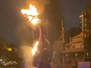 Astaga, Wahana Naga di Disneyland Annaheim Kebakaran!