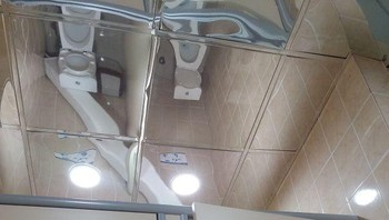 Toilet dan atap cermin, benar-benar tidak wajar. Foto: zorton213 via Bored Panda