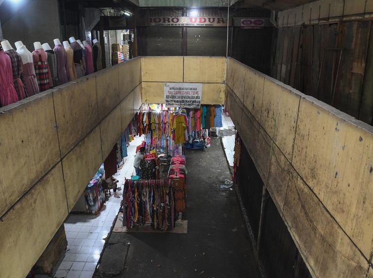 Kondisi Pasar di Jakarta Masih Sepi Ditinggal Pedagang Mudik