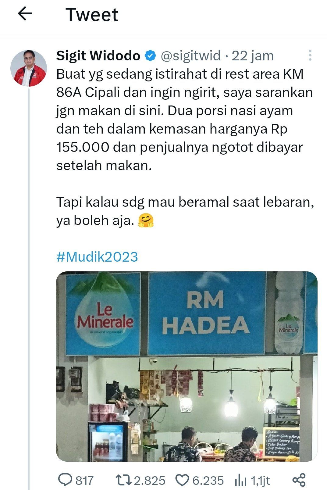 Getok harga Cipali