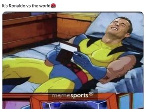 Meme Kisah Sedih Cristiano Ronaldo di Negeri Arab