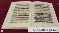 Al Khutbah A 626. Naskah ini berisikan khotbah salat Jumat dan Idul Fitri dalam bahasa Arab dan Bugis. Aksara dalam naskah Al Khutbah A 626 menggunakan aksara Arab dan Lontaraq. Adapun khotbah Idul Fitri di dalamnya dimulai pada halaman 22. Di sana terdapat berbagai penjelasan seperti bagaimana pelaksanaan rukun haji, hari kiamat, dan hal-hal lainnya dalam kehidupan sehari-hari.