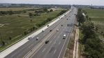 Pantauan Udara Contraflow di Tol Japek KM 54
