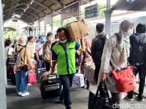 Arus Balik Lebaran, 16.944 Orang Kembali ke Surabaya Naik Kereta Api