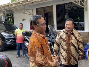 Respons Mahfud Ditanya Cocok Jadi Cawapres Prabowo