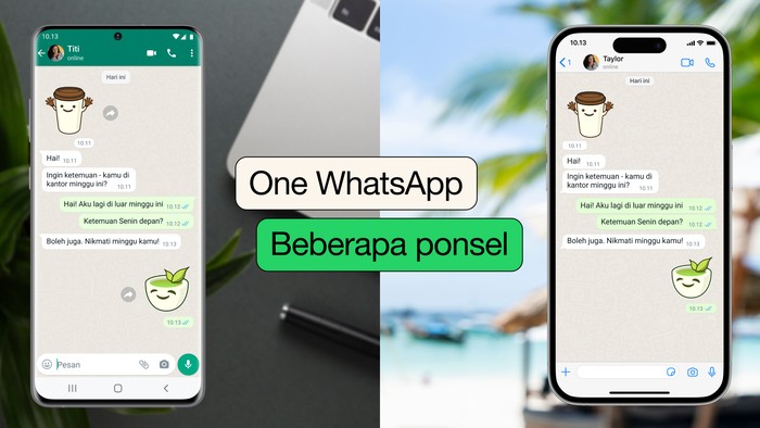 Satu akun WhatsApp bisa dipakai di banyak HP sekaligus
