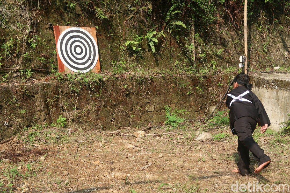 Arena Little Tokyo (Litto) Ninja Games di Litto Jogja Resort & Recreational Resto, Kalurahan Muntuk, Kapanewon Dlingo, Kabupaten Bantul, DIY, Rabu (26/4/2023).