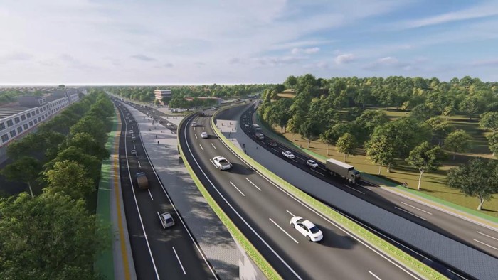 Desain flyover yang akan dibangun BP Batam. (Foto: Istimewa)