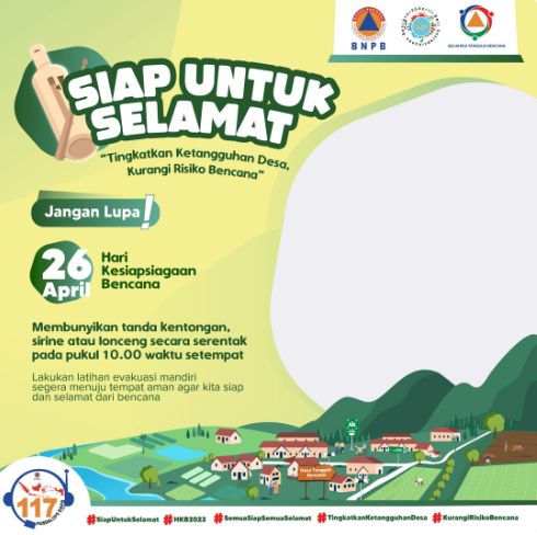 Hari Kesiapsiagaan Bencana 2023 jatuh pada 26 April. Tujuannya untuk meningkatkan kewaspadaan masyarakat terkait bencana di daerah rawan bencana di Indonesia.