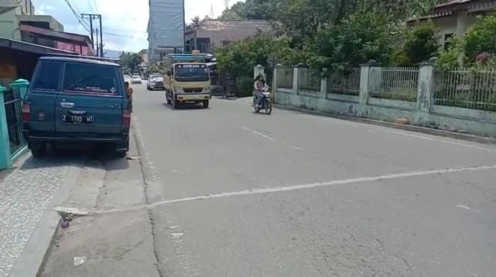 Kondisi Jalinsum via Kabupaten Madina. (Foto: Dok. Satlantas Polres Madina