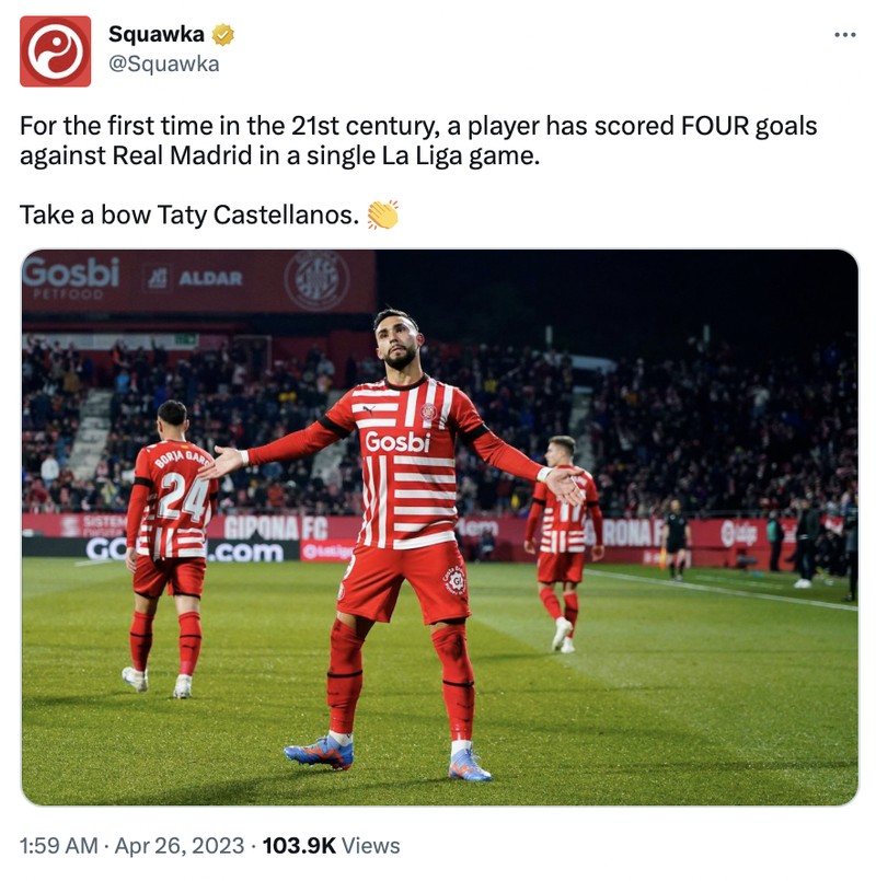 Meme Real Madrid dihajar Girona di La Liga.