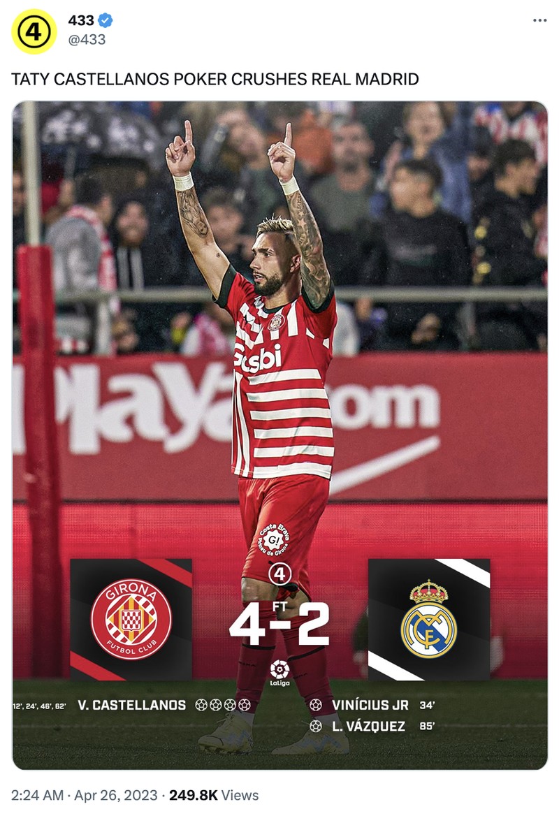 Meme Real Madrid dihajar Girona di La Liga.
