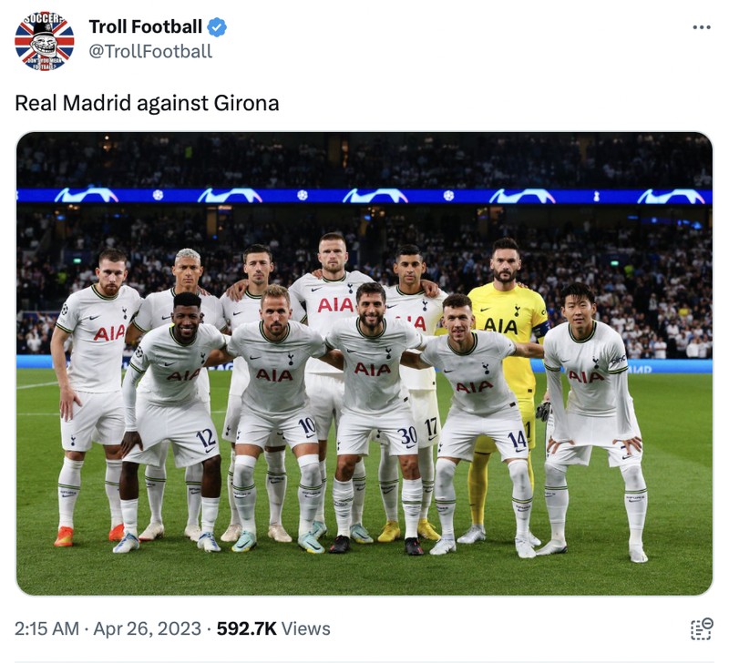 Meme Real Madrid dihajar Girona di La Liga.