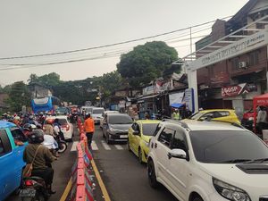 One Way Puncak Bogor Berakhir, Lalin Arah Jakarta Macet