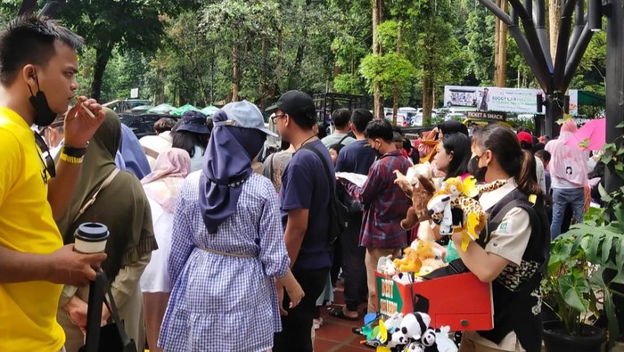 Pengunjung padati Taman Safari Indonesia