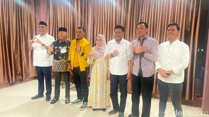 Pertemuan 7 ketum parpol di Pinrang.