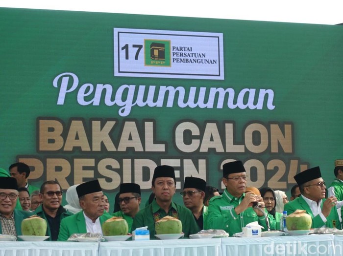 PPP umumkan bakal capres yang didukung pada Pilpres 2024, Sleman, DIY, Rabu (26/4/2023).